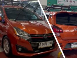 Modifikasi Daihatsu Ayla Sunset, Mobil Harian yang Bisa Juara Kontes!